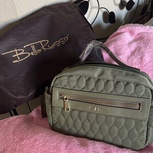 Bella Russo Olive Quilted Women's Bag